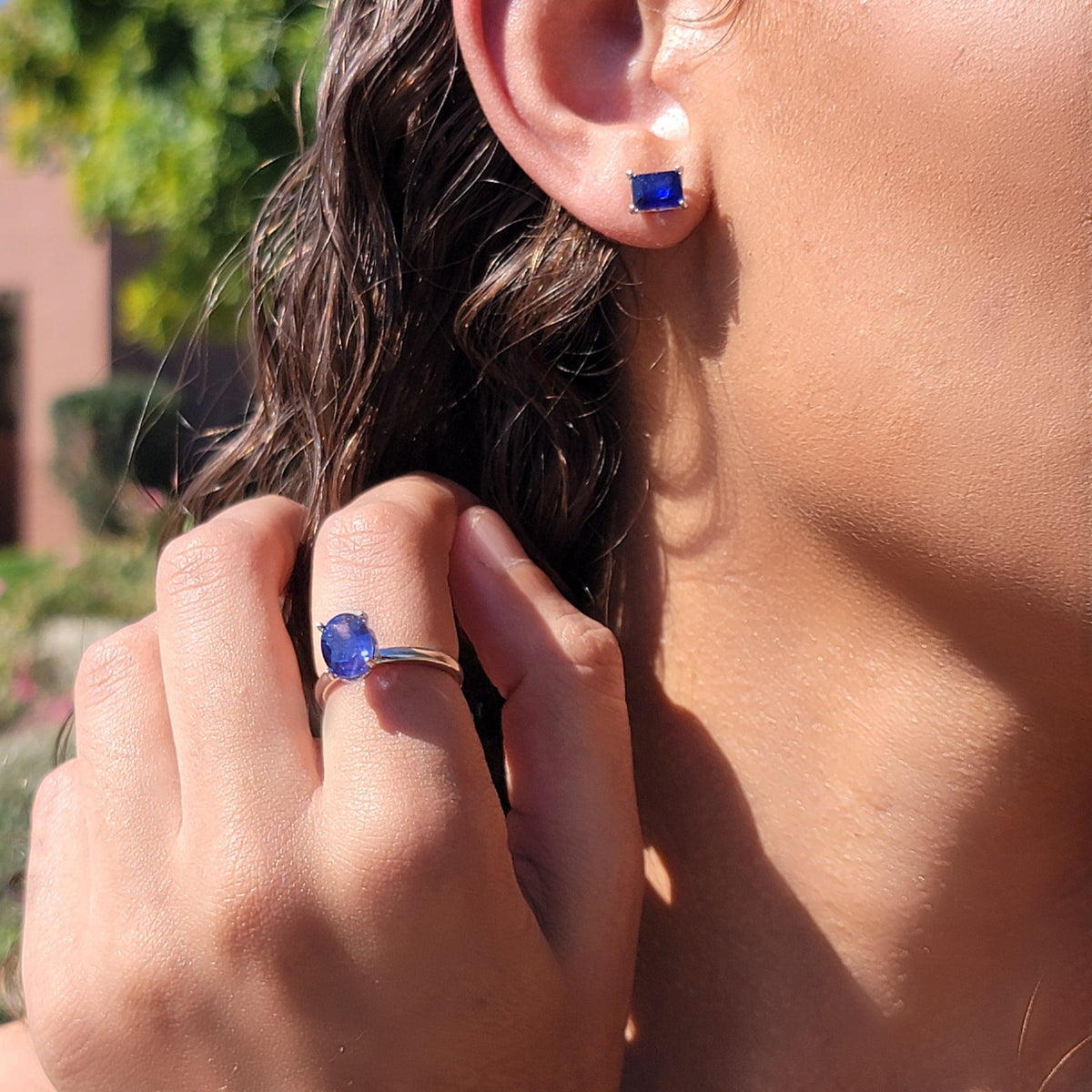 Genuine Sapphire Heart Ring - Uniquelan Jewelry