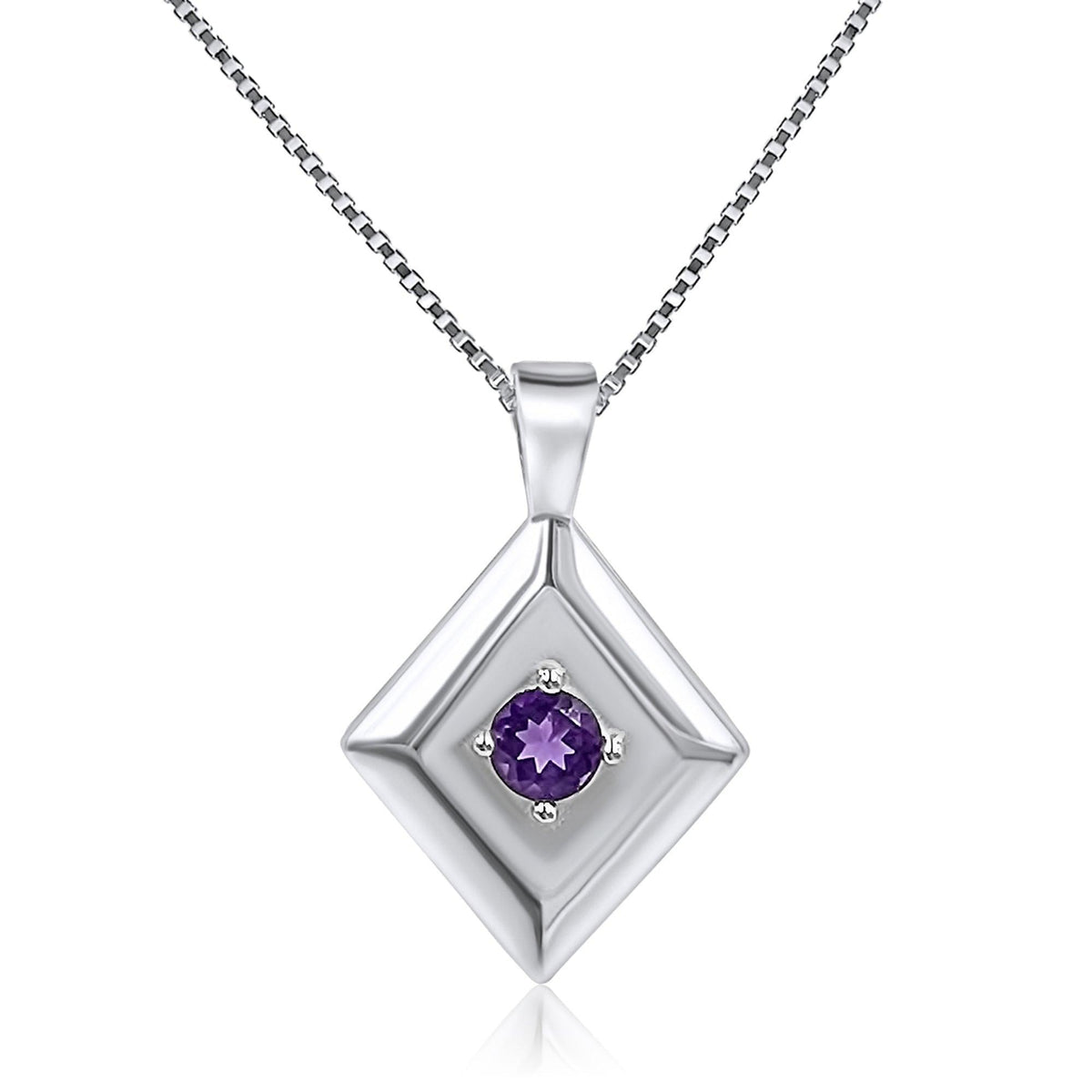 Natural Amethyst Pendant Necklace - Uniquelan Jewelry