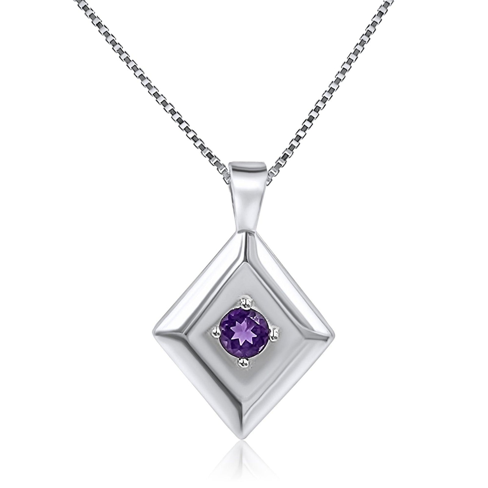 Natural Amethyst Pendant Necklace - Uniquelan Jewelry