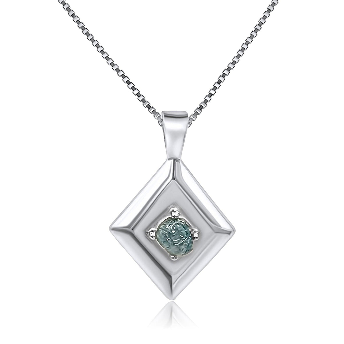 Natural Diamond Pendant Necklace - Uniquelan Jewelry