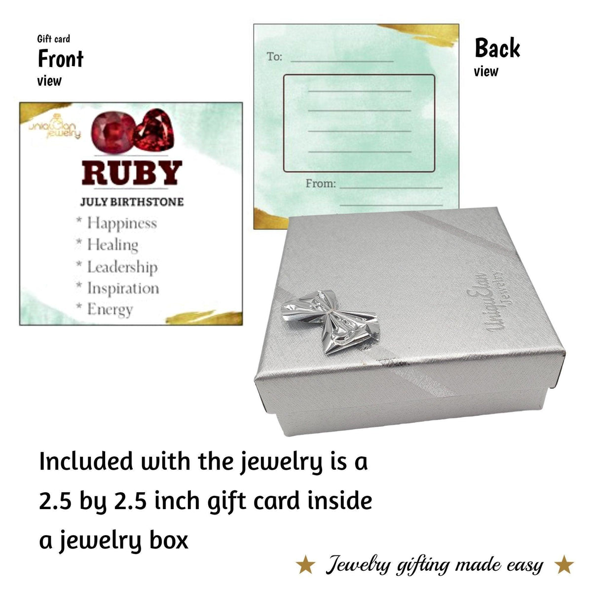 Natural Ruby and Pearl Jewelry Set - Uniquelan Jewelry