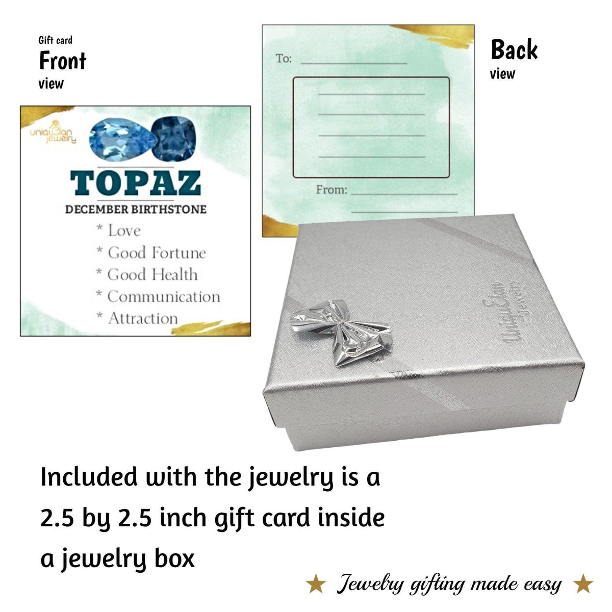 Natural Topaz and Raw Diamond Bracelet - Uniquelan Jewelry