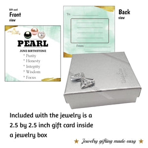 Pearl Heart Drop Earrings - Uniquelan Jewelry