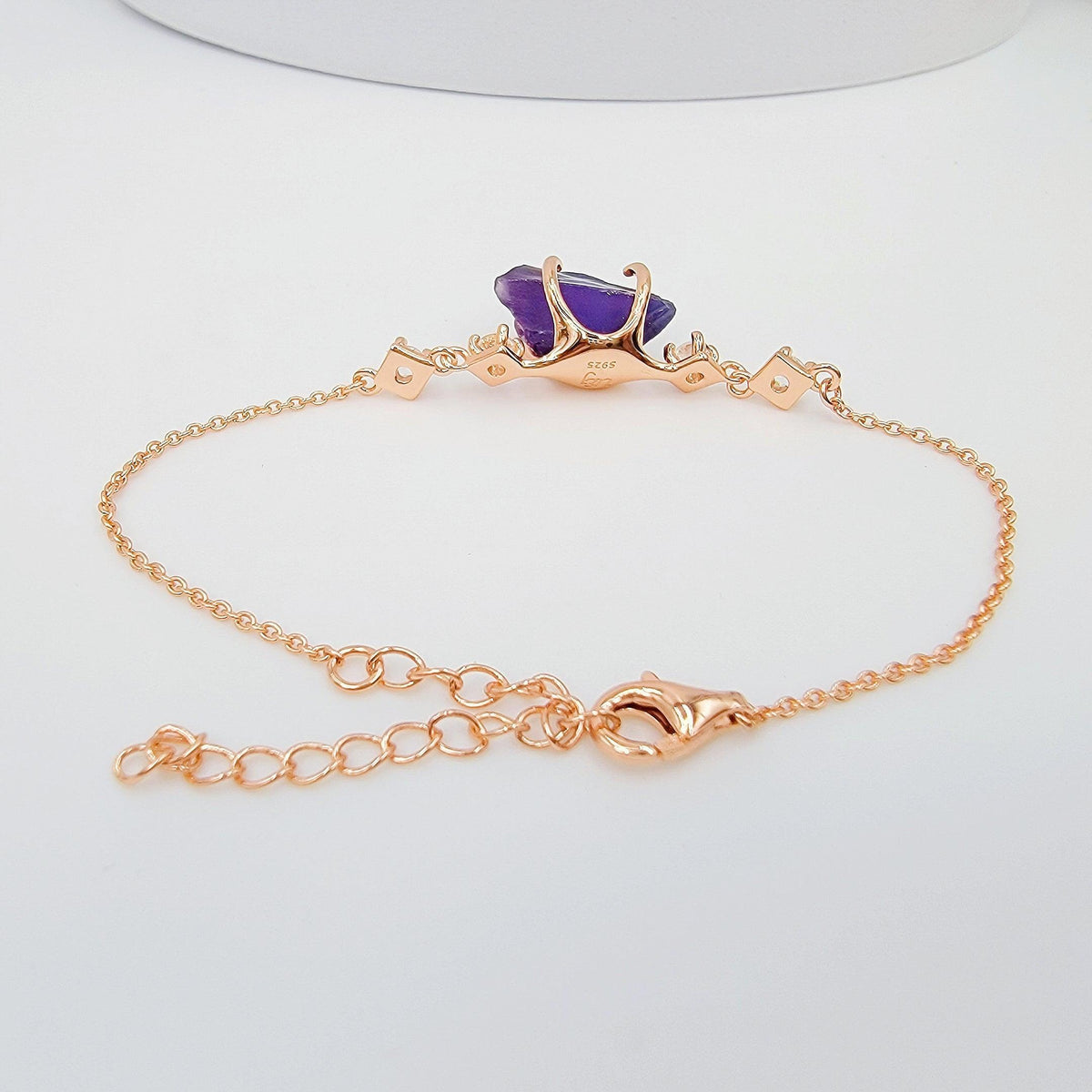 Raw Alexandrite Chain Bracelet - Uniquelan Jewelry