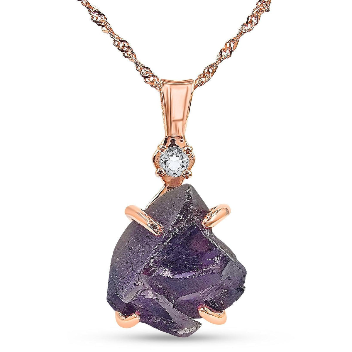 Raw Alexandrite Necklace - Uniquelan Jewelry