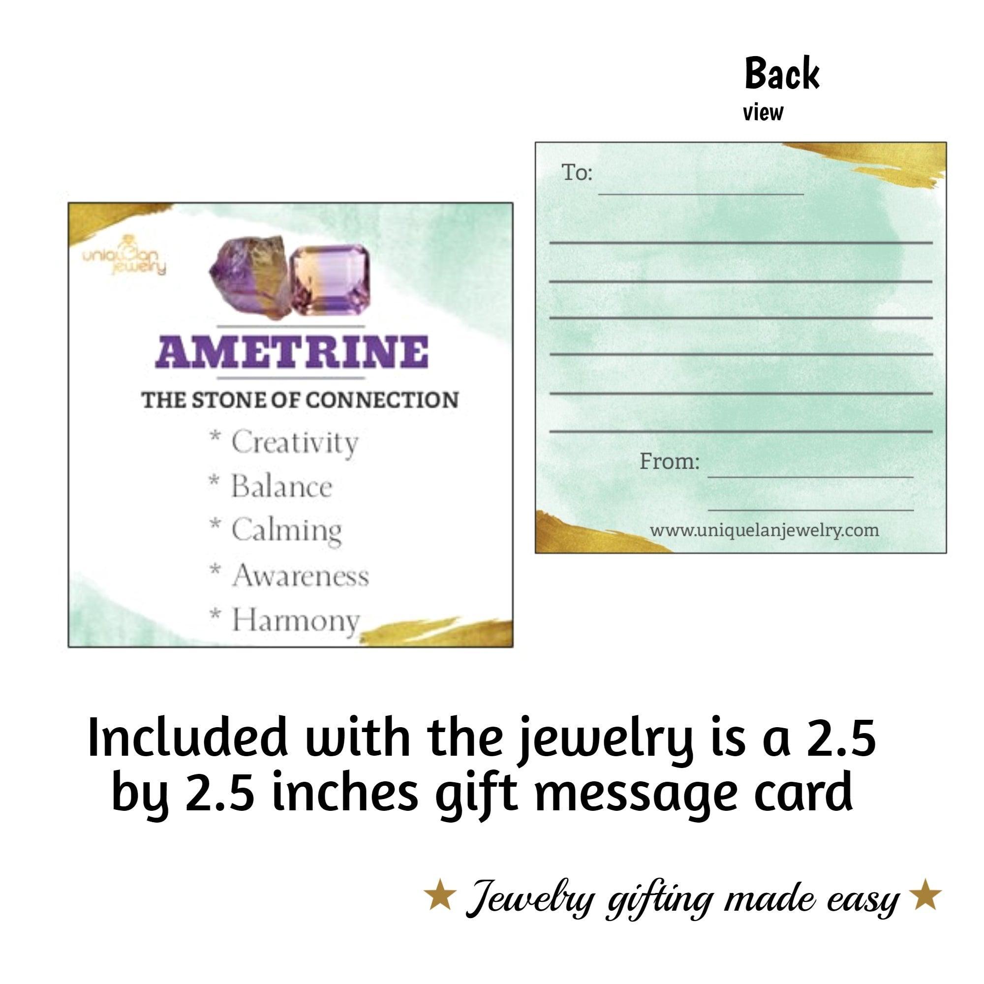 Raw Ametrine Adjustable Ring - Uniquelan Jewelry