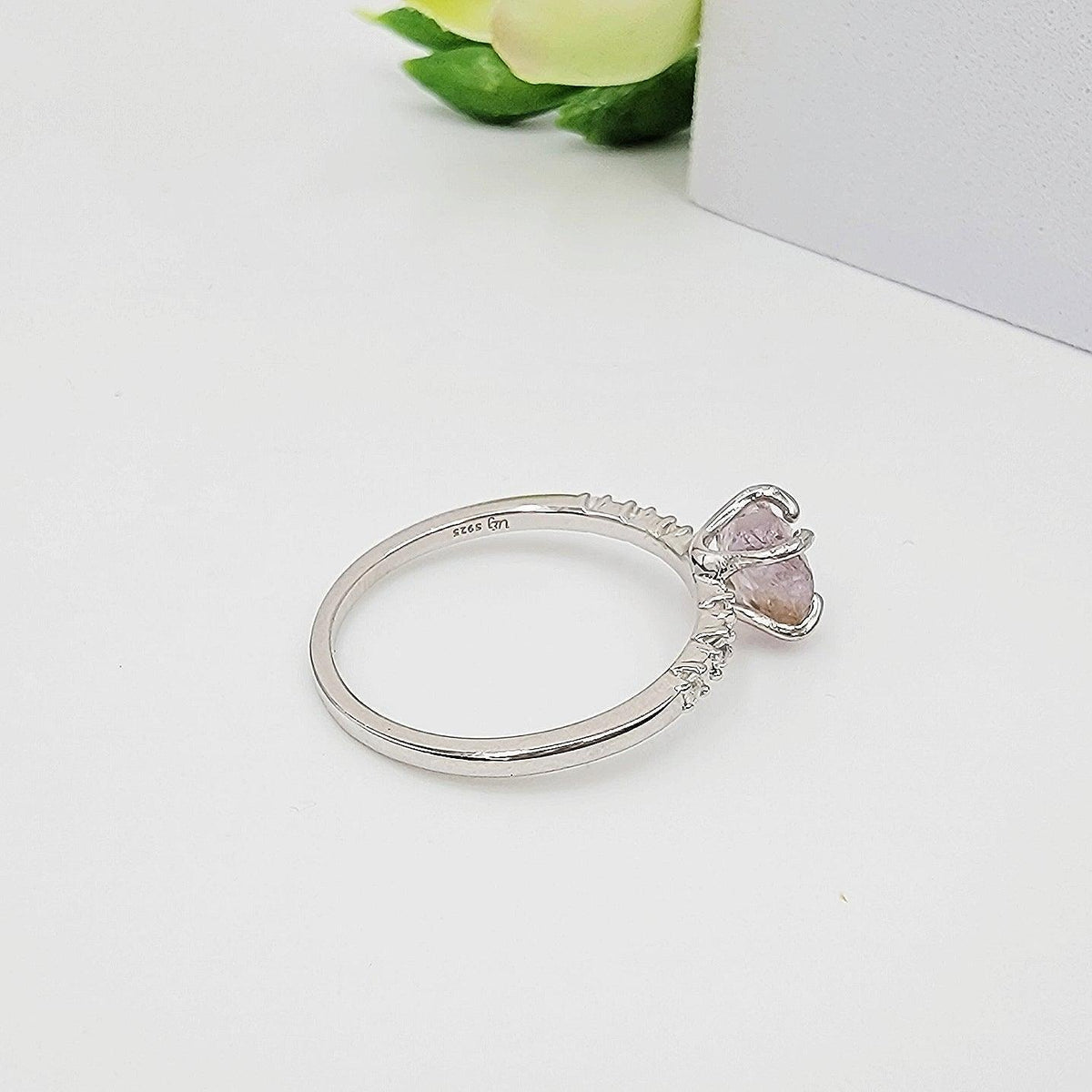 Raw Ametrine Stud Earring and Ring Set - Uniquelan Jewelry