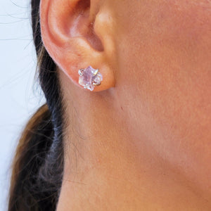 Raw Ametrine Stud Earring and Ring Set - Uniquelan Jewelry