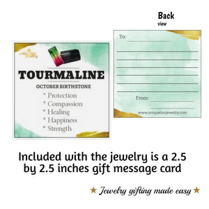 Raw Black Tourmaline Jewelry Set - Uniquelan Jewelry