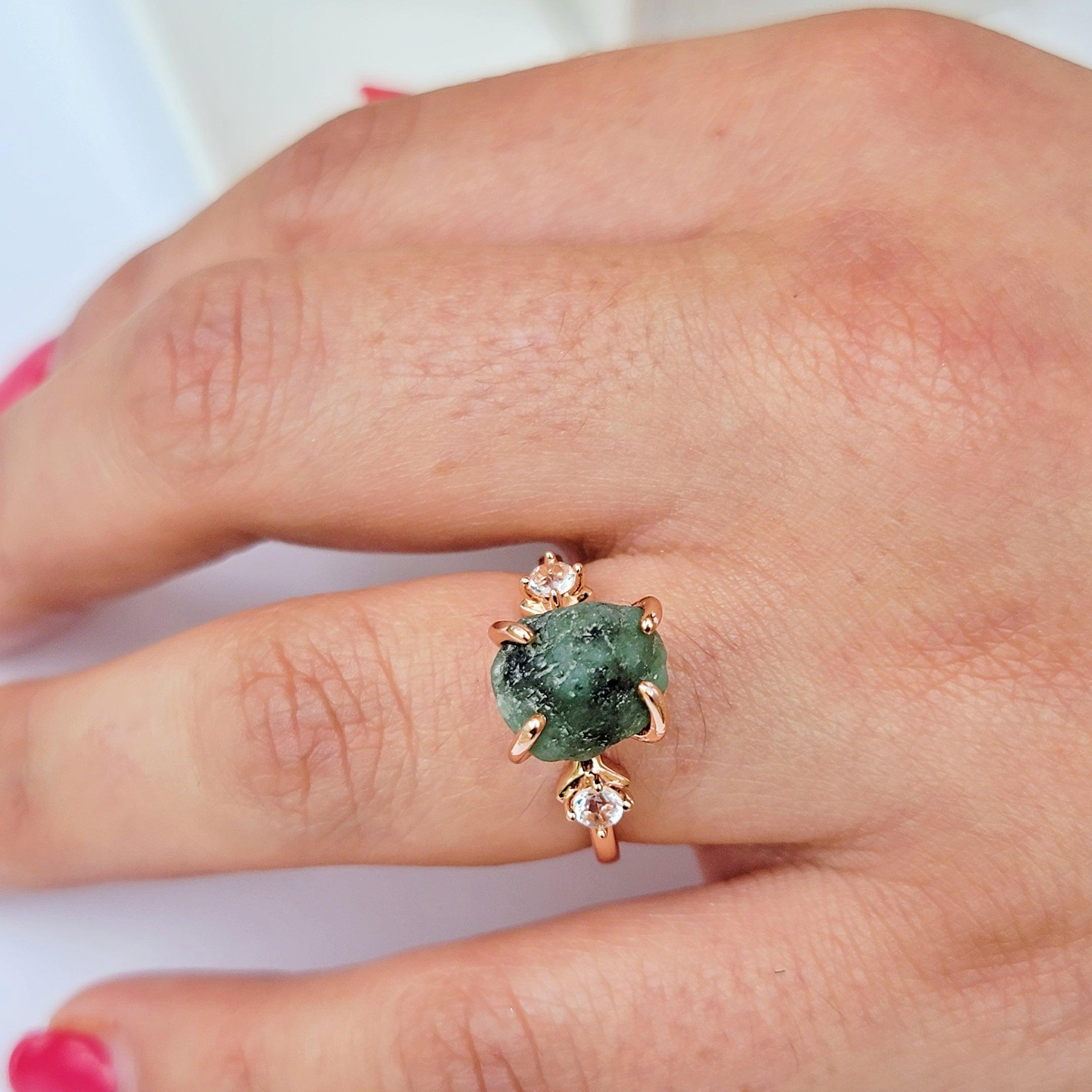 Brazilian on sale emerald ring