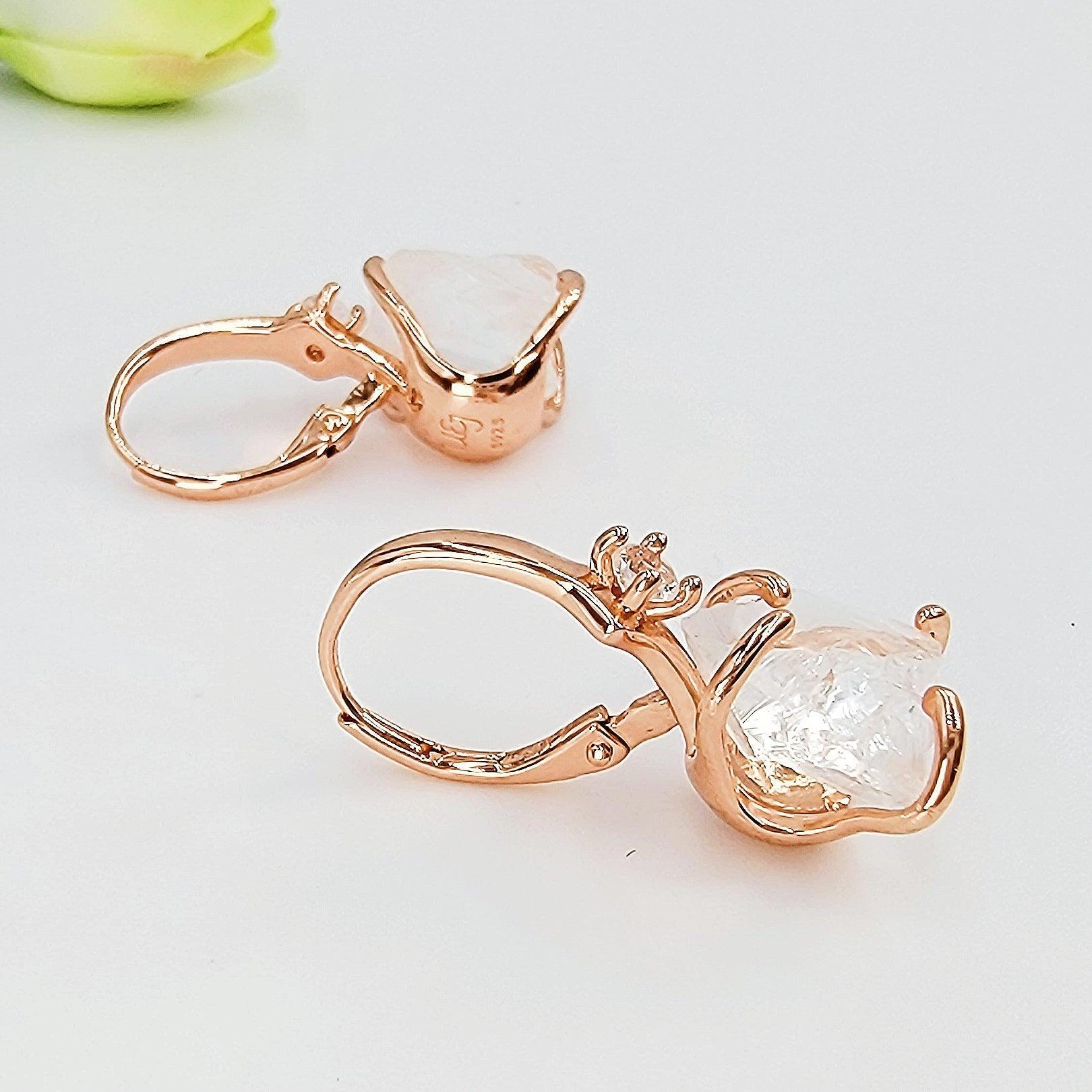 Petite Drop Earrings 2024 Smokey Quartz Rosegold