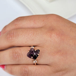 Raw Color Changing Alexandrite Ring - Uniquelan Jewelry