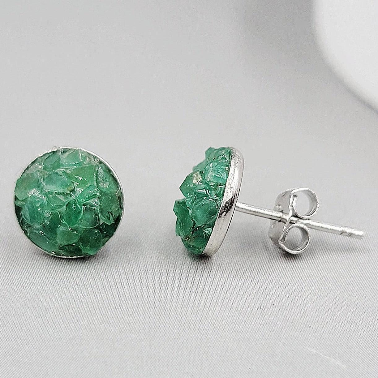 Uncut emerald sale jewelry