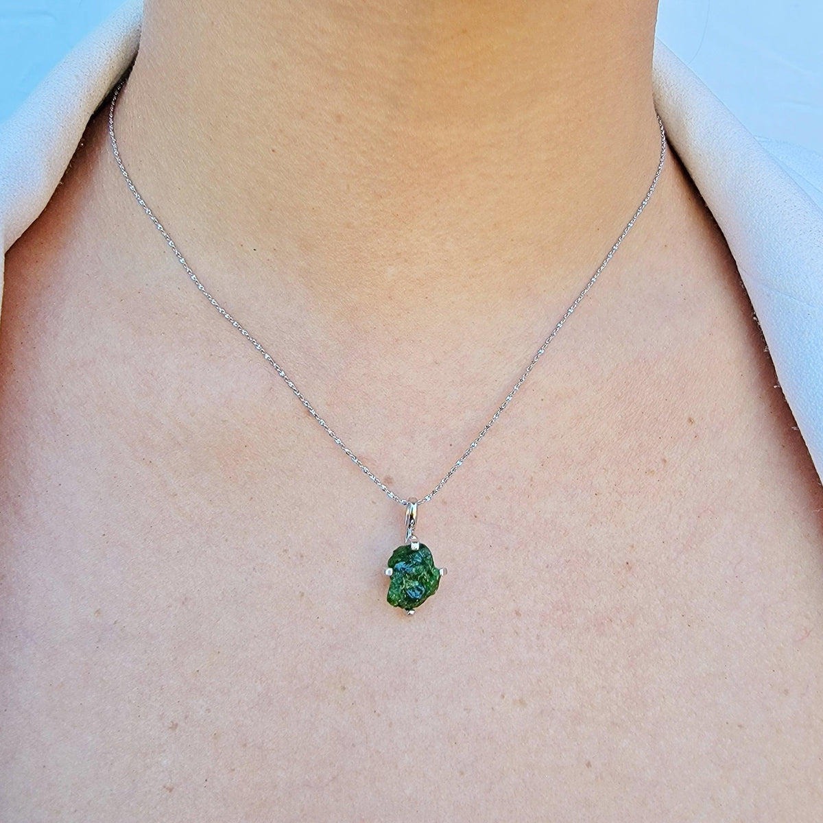 Green Tourmaline Necklace Set - Uniquelan Jewelry