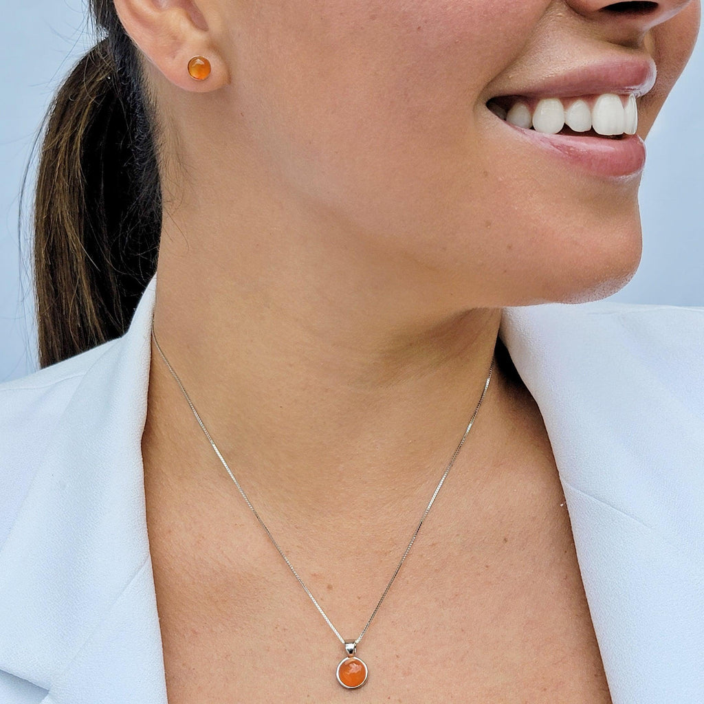 Real Carnelian Jewelry Set - Uniquelan Jewelry display picture 1