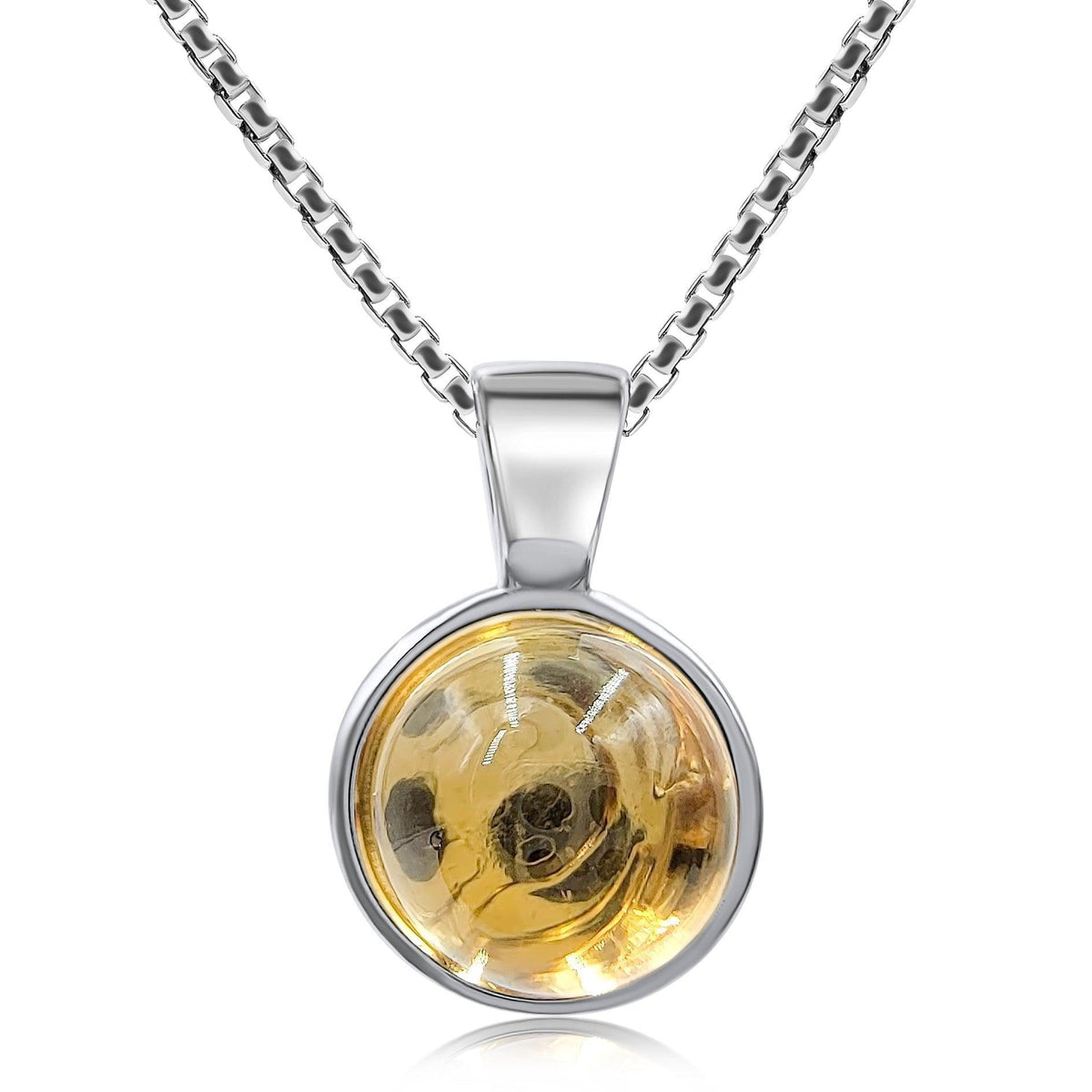 Real Citrine Bezel Jewelry Set - Uniquelan Jewelry