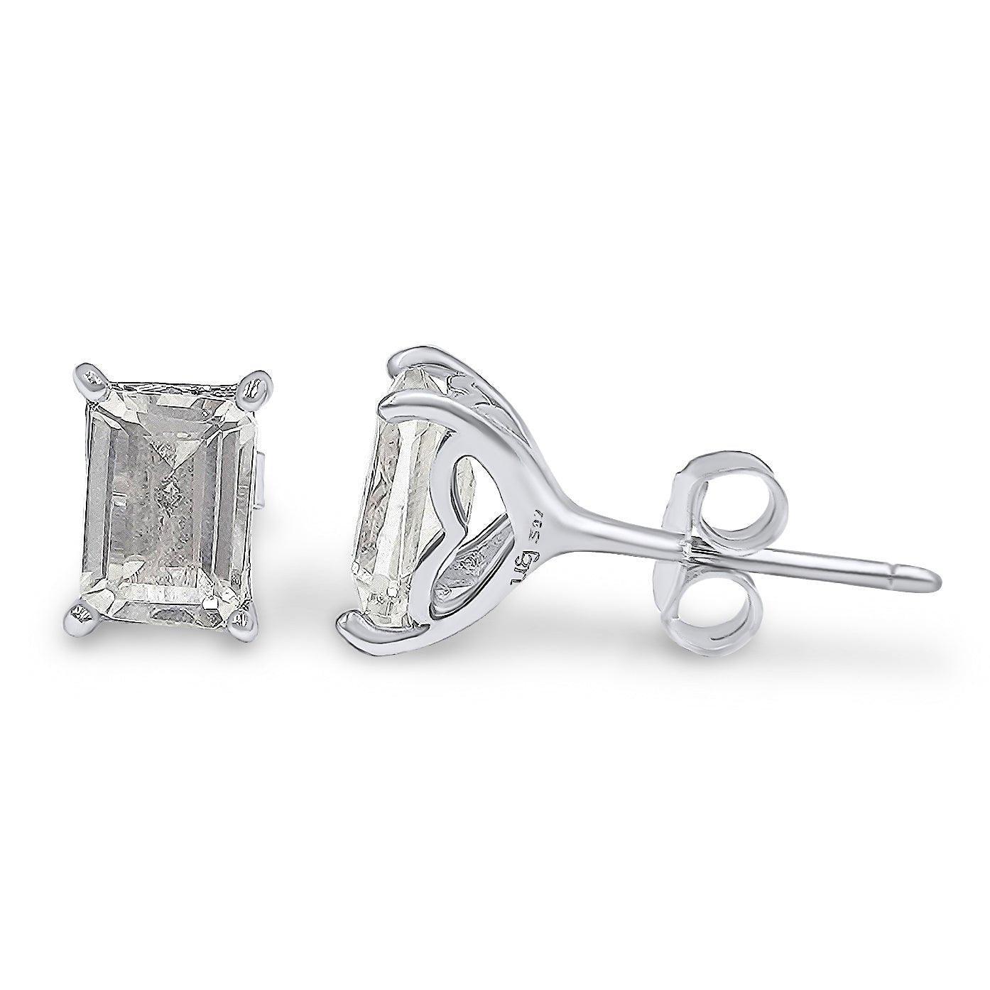 Real Clear Quartz Heart Earrings