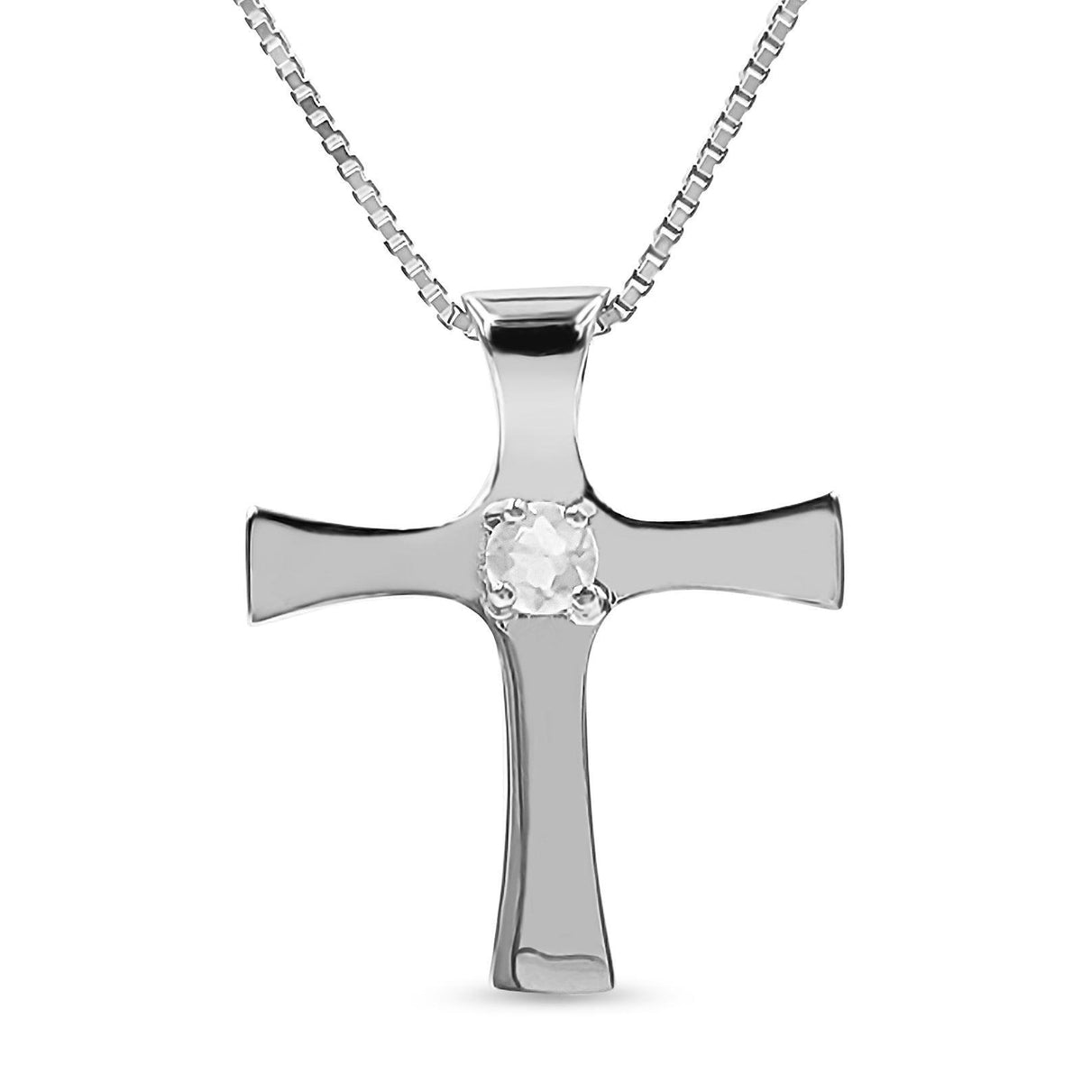 Real Moonstone Cross Necklace - Uniquelan Jewelry