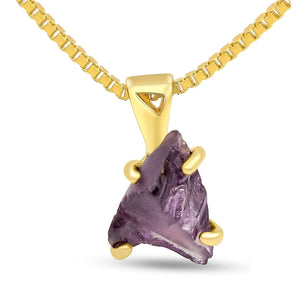 Real Raw Stone Alexandrite Pendant Necklace - Uniquelan Jewelry