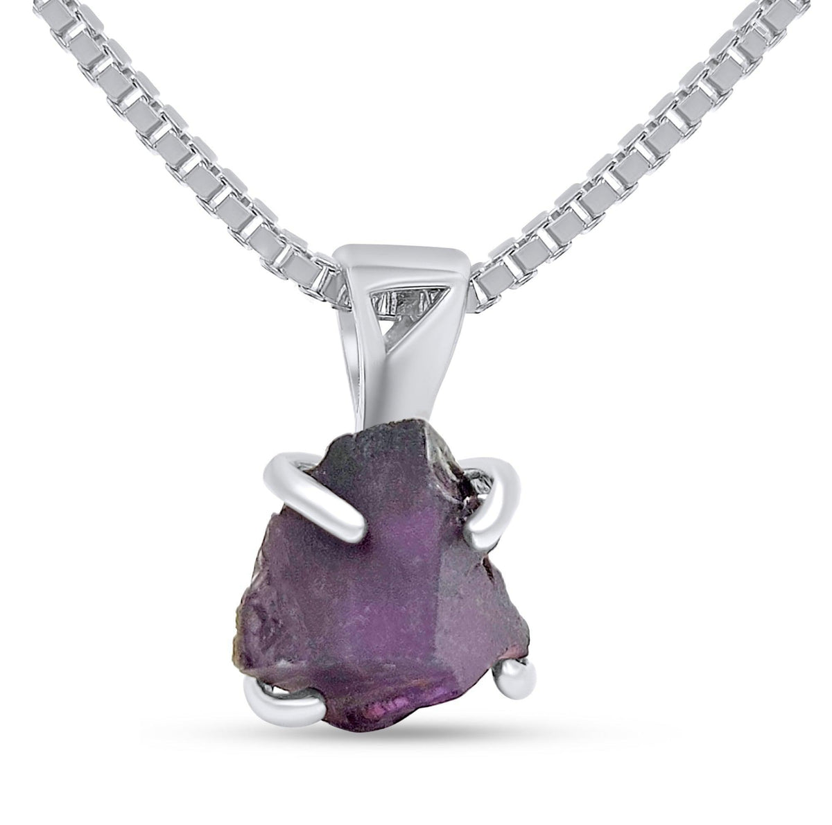 Real Raw Stone Alexandrite Pendant Necklace - Uniquelan Jewelry