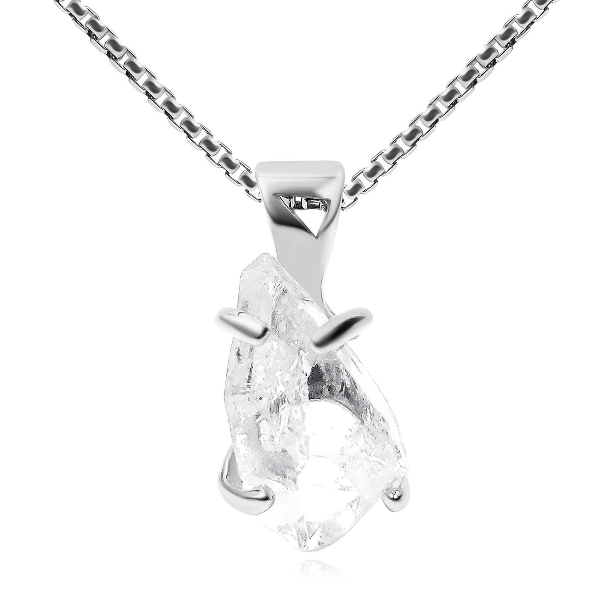 Real Raw Herkimer Diamond Pendant - Uniquelan Jewelry