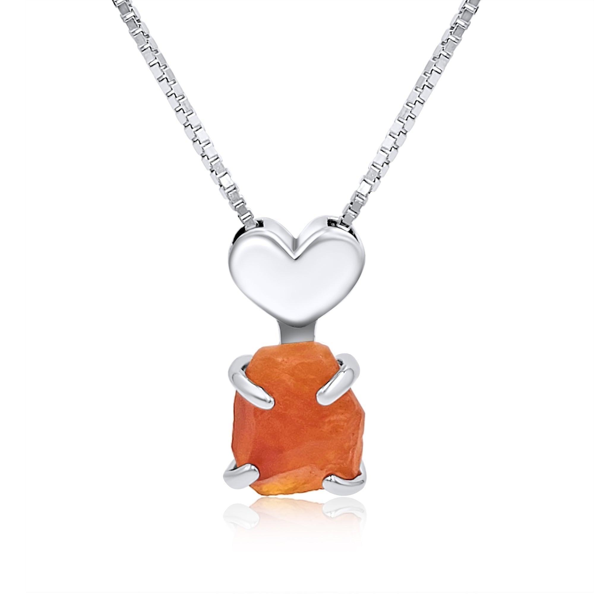 Real Raw Large Carnelian Necklace - Uniquelan Jewelry