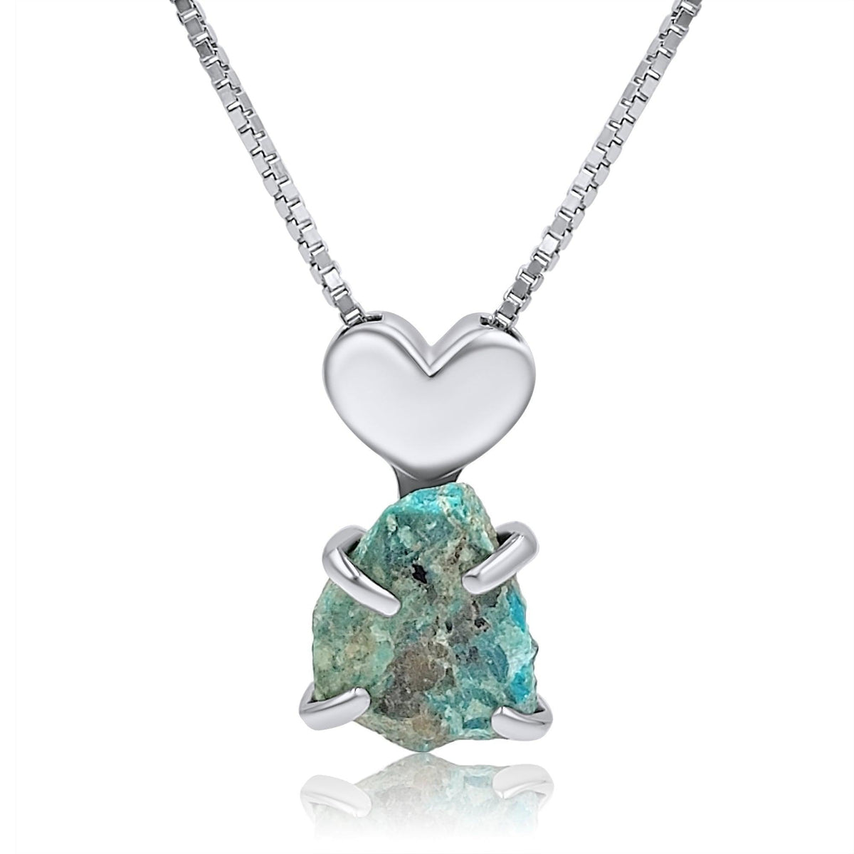 Real Raw Large Chrysocolla Necklace - Uniquelan Jewelry