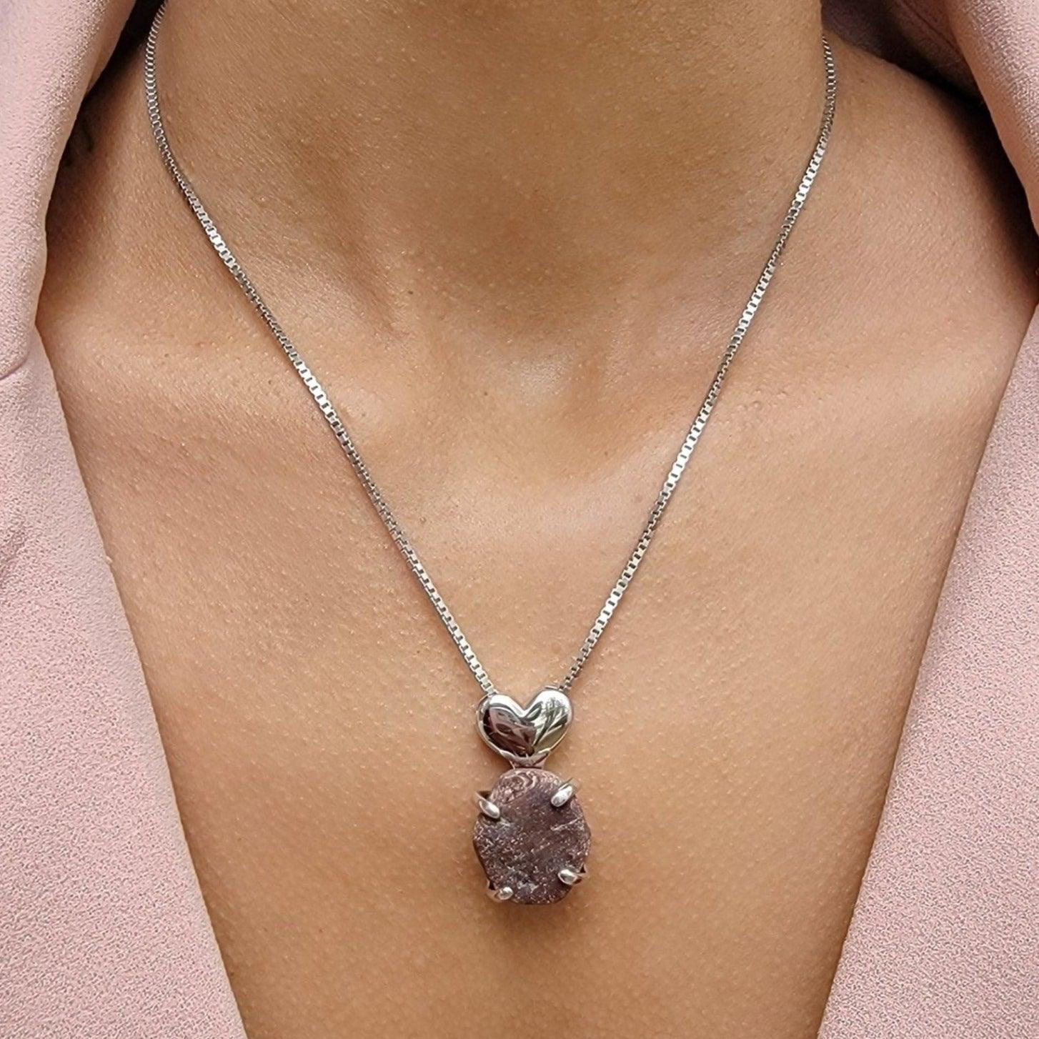 Real Raw Large Ruby Necklace - Uniquelan Jewelry