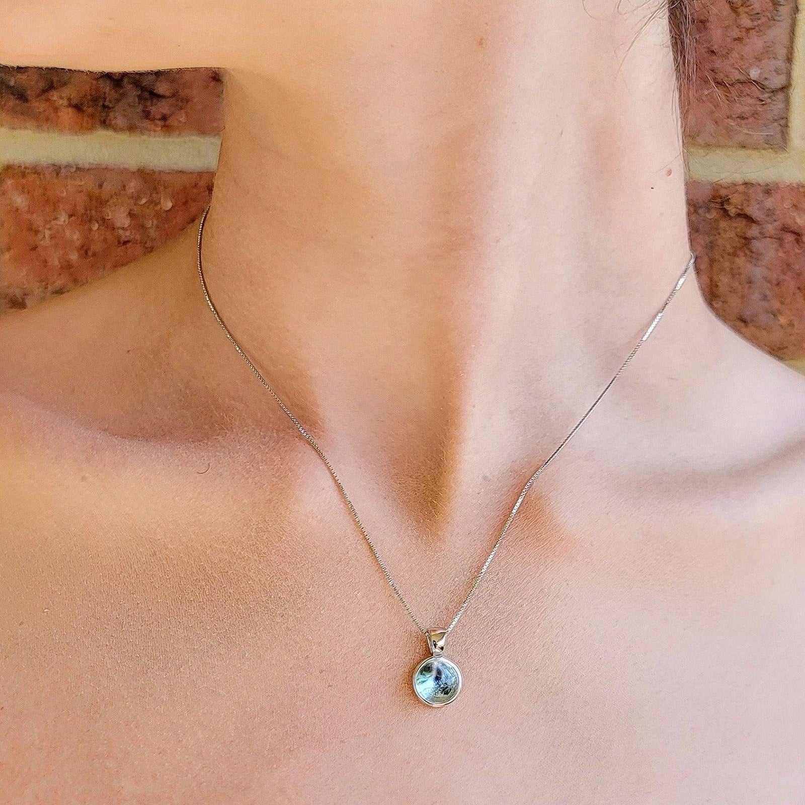 Real Topaz Bezel Necklace - Uniquelan Jewelry