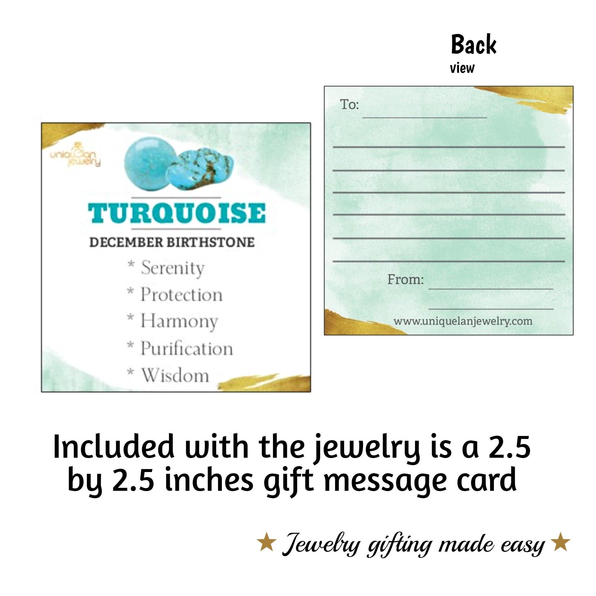 Real Turquoise Bezel Stud Earrings